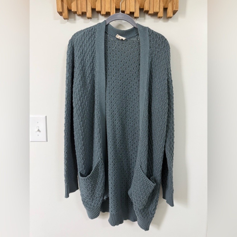 Pact Lattice Cardigan Sweater